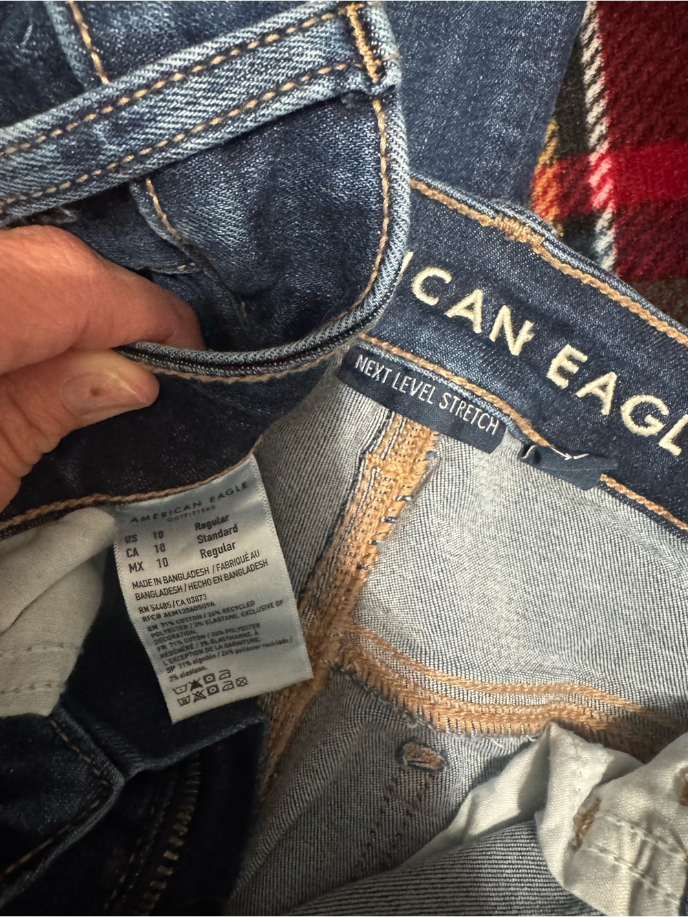 American Eagle Outfitters Women’s Mid-Rise Skinny Jeans - 3 pair size 10 - Picture 2 of 10